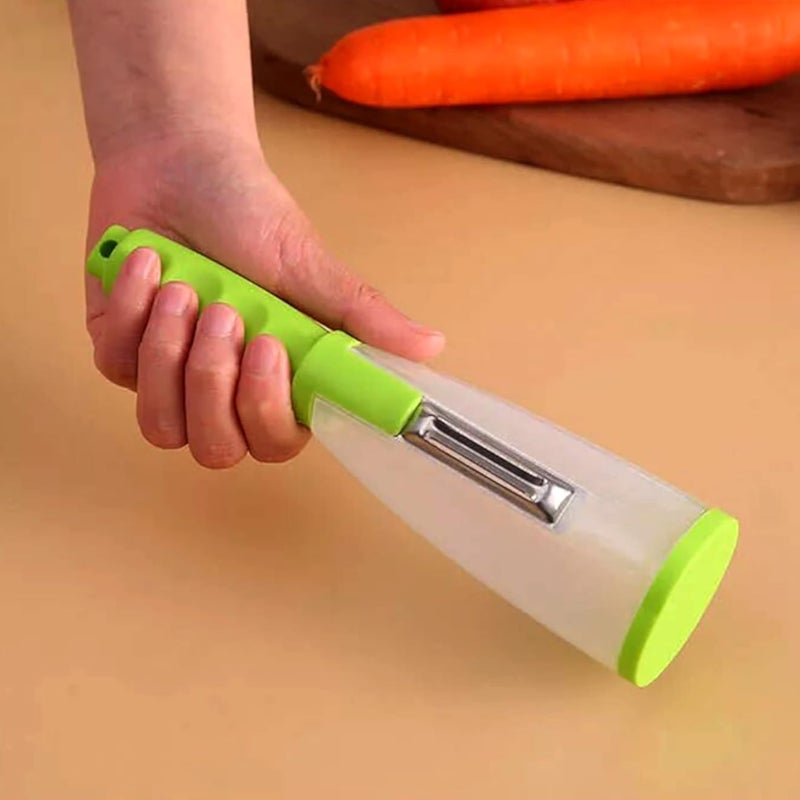 Fruit Vegetable peeler 3 In 1 with storage box peeling knife Multifunctional stainless steel household peeler for fruit and vegetable
