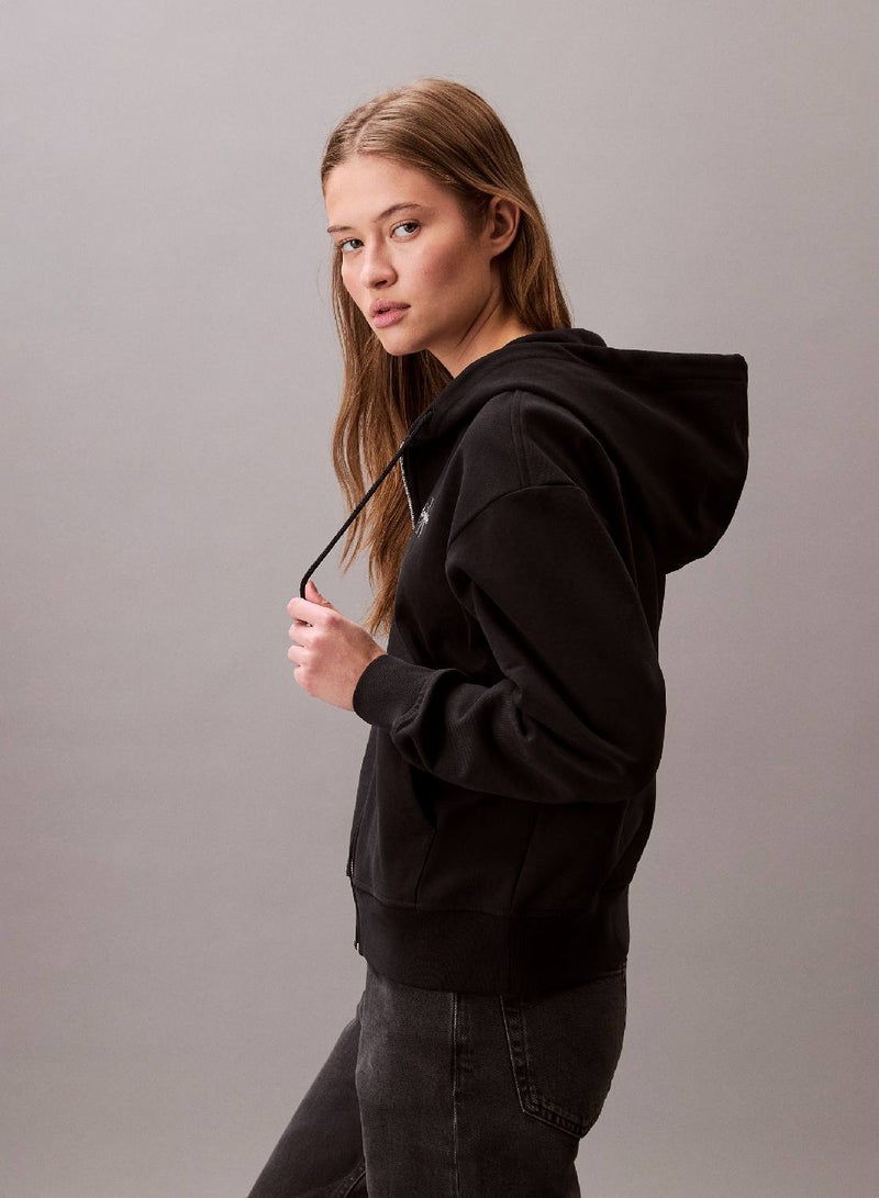 Calvin Klein Jeans Monogram Zip Up Hoodie - Image 5