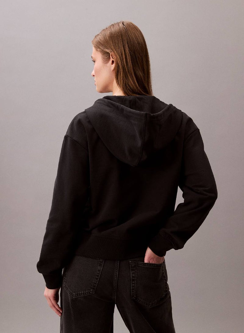 Calvin Klein Jeans Monogram Zip Up Hoodie - Image 4