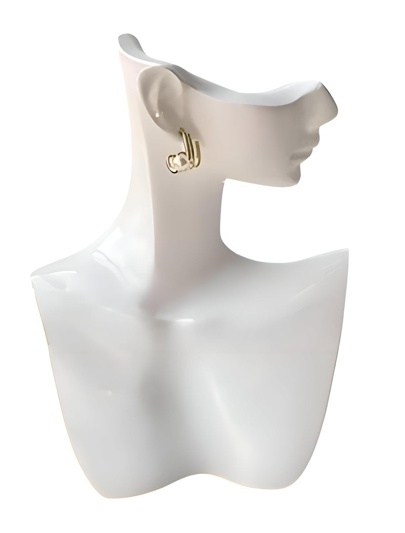 Necklace Display Bust Stand - Sturdy resin construction for trade show use, ideal for organizing and presenting necklaces attractively in any retail setting. (M) - Image 1