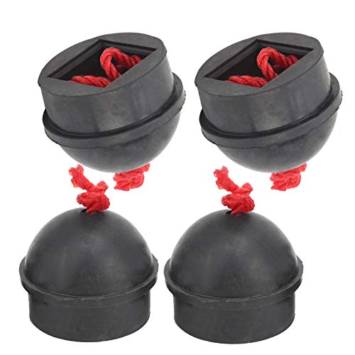 Banapoy 4pcs Pool Chalk Holders with Cord, Rubber Billiard Cue Chalk Holder, Cue Chalk Box Billiard Chalk Pocket, Pool Table Accessories for Home Friends Billiard Lovers (Black) - Image 1