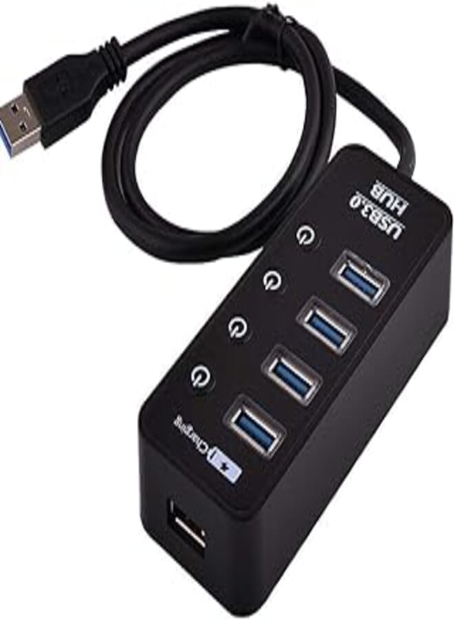 OR 4-Port USB 3.0 Hub with Individual Power Switches