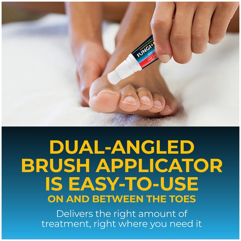 Fungi-Nail مرهم فطريات الأظافر المضاد للفطريات، يقضي على الفطريات التي يمكن أن تؤدي إلى أظافر القدم وقدم الرياضي مع تولنافتات مثبت سريرياً لعلاج العدوى، لون طبيعي، 0.7 أونصة سائلة - Image 5