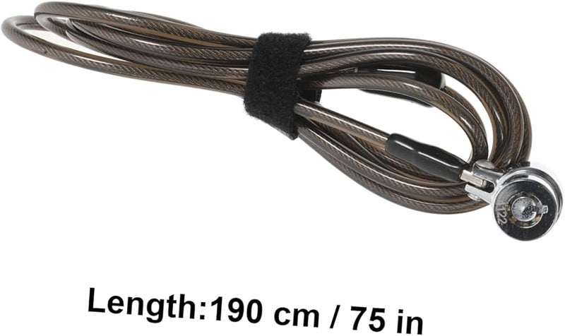 Jojofuny 2m Laptop Lock Cable Security Lock for Notebook Tablet Anti Theft Unlocking - Image 3