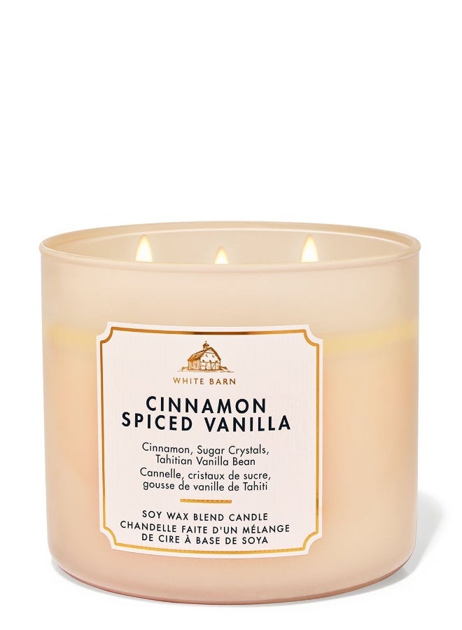 Bath & Body Works Cinnamon Spiced Vanilla 3-Wick Candle - Image 2