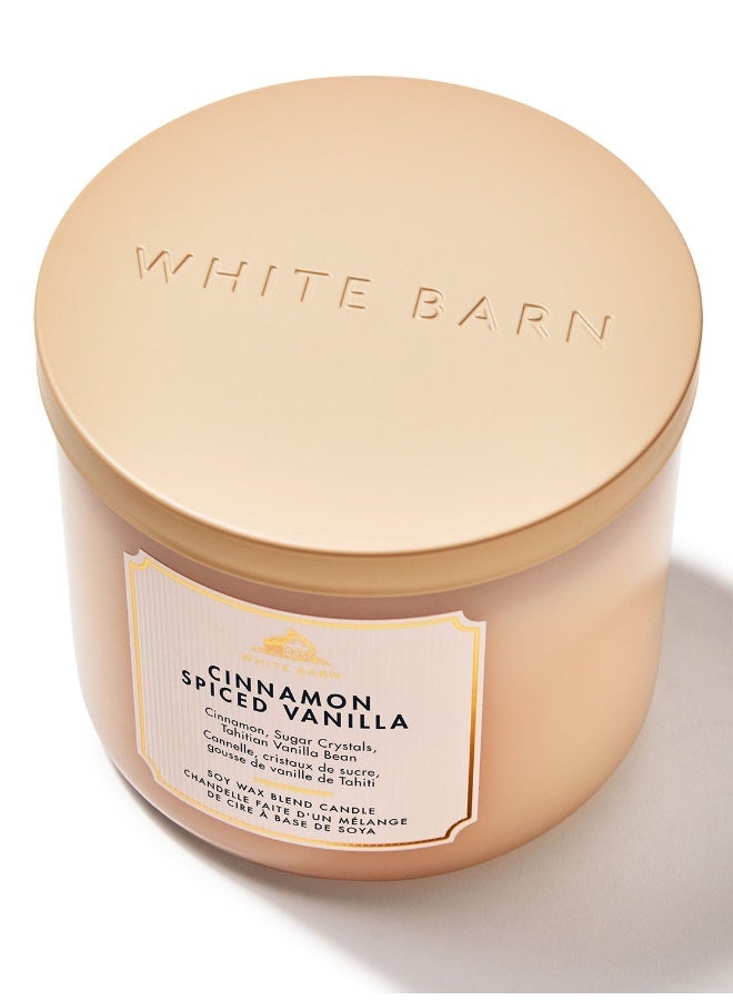 Bath & Body Works Cinnamon Spiced Vanilla 3-Wick Candle - Image 1