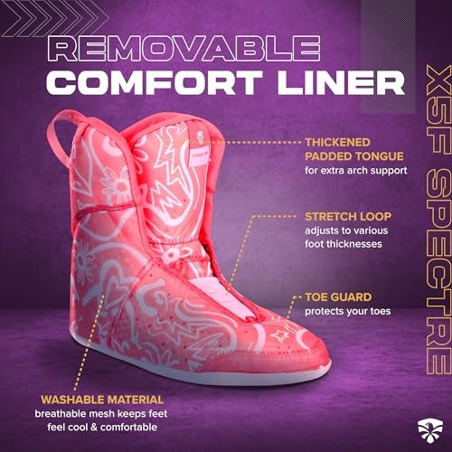 Flying Eagle X5F Spectre Freeskates - Adult Inline Skates Women, Adult Roller Skates Women, Urban Inline Skate, Outdoor Skating Shoes, Rollerskates Adults - Pink, Women's Size: 7 US / 38 EU - Image 4