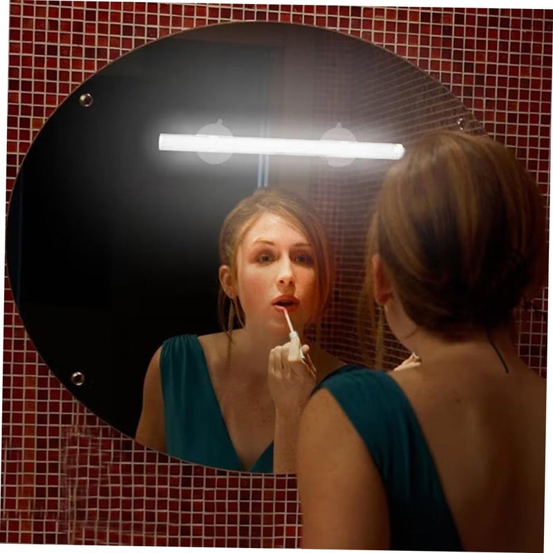 شريط إضاءة LED IMIKEYA للمرآة مع أكواب شفط، قابل للشحن عبر USB، تصميم حديث لإضاءة مرآة الحمام، 3 مستويات سطوع قابلة للتعديل للمكياج والعناية الشخصية - Image 2