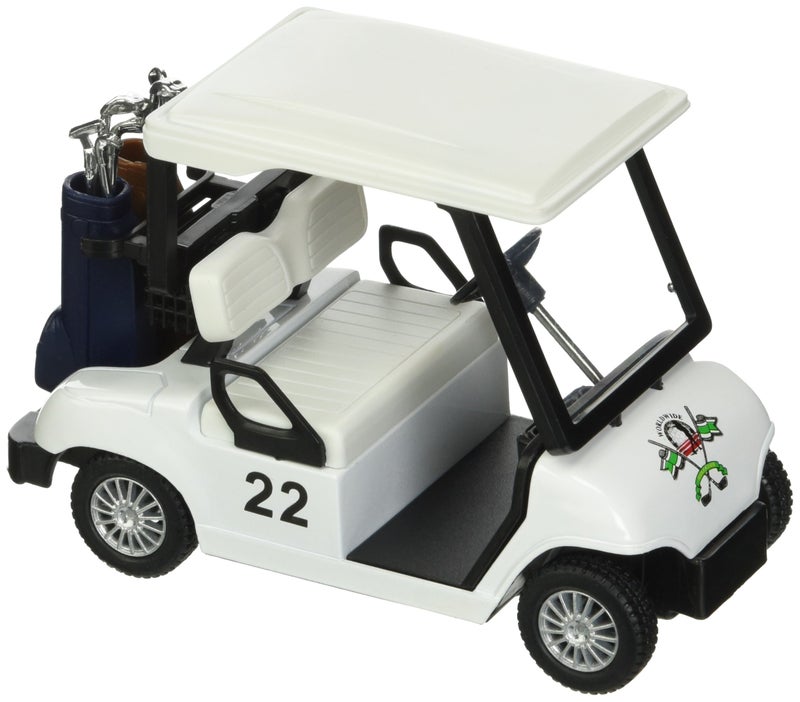KiNSFUN Golf Cart 4 Die Cast Metal Model Pullback Action Toy - Image 2