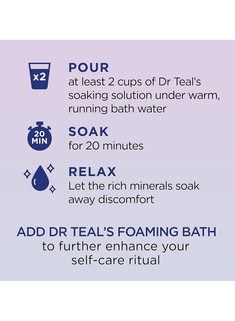 Dr Teal's Pure Epsom Melatonin Sleep Soaking Bath Salt - 1360g - Image 5