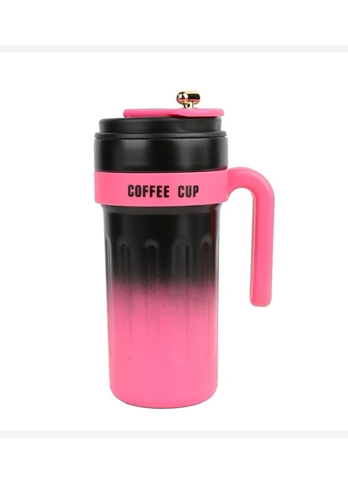 Generic - Insulated Coffee Mug. Stainless Steel Coffee Mug with Handle, Leakproof Lid, Portable Coffee Mug, Travel Coffee Mugs - Image 1