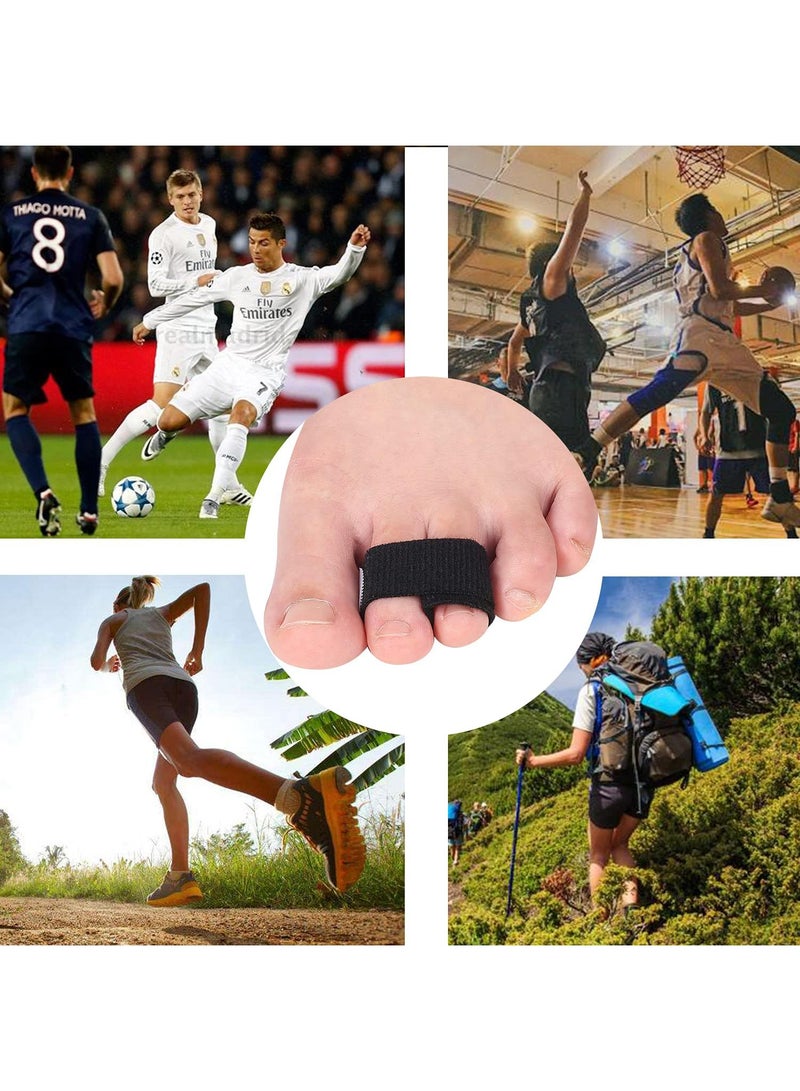 Sweet seven أربطة دعامات أصابع القدم الفعالة للأصابع المكسورة، المعوجة، والمتداخلة - حجم كبير 8 قطع للرجال والنساء - Image 2