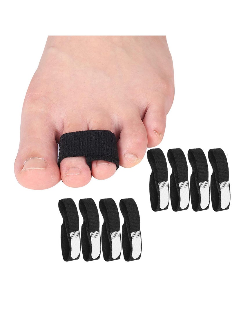 Sweet seven أربطة دعامات أصابع القدم الفعالة للأصابع المكسورة، المعوجة، والمتداخلة - حجم كبير 8 قطع للرجال والنساء - Image 1
