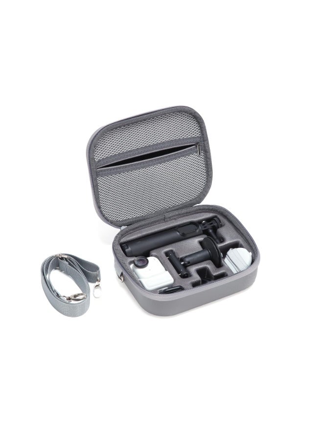 Carrying Case for Insta360 GO Ultra Creator Bundle, Waterproof PU Storage Shoulder Bag Travel Case Portable Organizer for Insta360GO Ultra Sports Camera Accessories, 21.5 * 18.5 * 7.5cm - Image 4