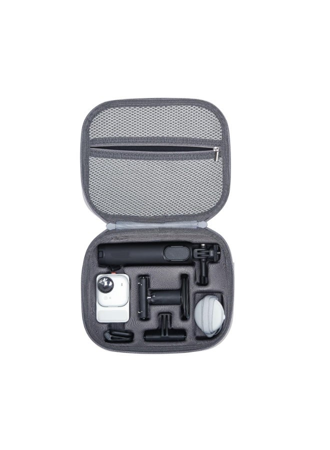 Carrying Case for Insta360 GO Ultra Creator Bundle, Waterproof PU Storage Shoulder Bag Travel Case Portable Organizer for Insta360GO Ultra Sports Camera Accessories, 21.5 * 18.5 * 7.5cm - Image 5