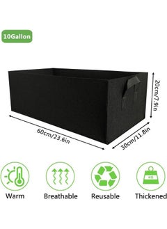 Generic Fabric Raised Garden Beds  Plant Grow Bags for Vegetables Rectangle Non-Woven Fabrics Aeration Planting Bags Planter Pot  - Image 2