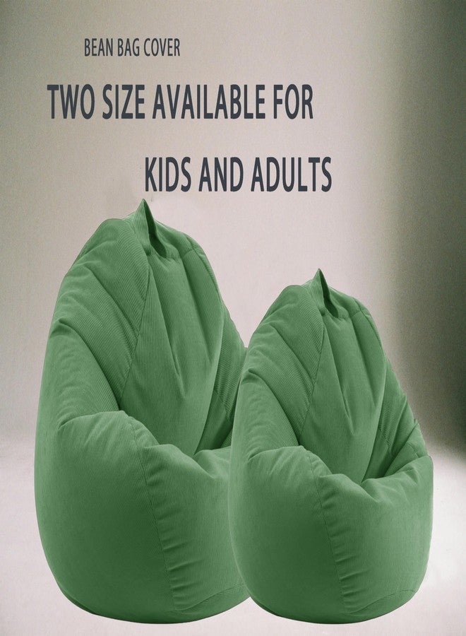 ENBAOHUI Stuffed Animal Storage Bean Bag Chair Cover (No Filler) Washable Ultra Soft Corduroy Bean Bag Cover for Organizing Plush Toys, Bean Bag for Adults - Image 3
