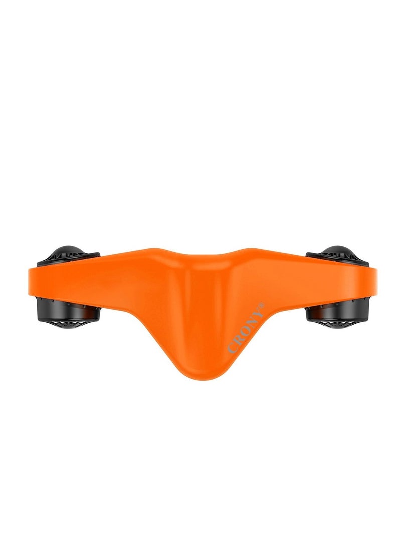 كروني سكوتر تحت الماء، سكوتر بحري بمحركين مع حامل كاميرا الحركة للأطفال/الكبار، سكوتر مائي مقاوم للماء حتى عمق 40 مترًا للغوص والغطس وحمام السباحة والمغامرات البحرية والرياضات المائية وحمام السباحة الغاطس، برتقالي - Image 2