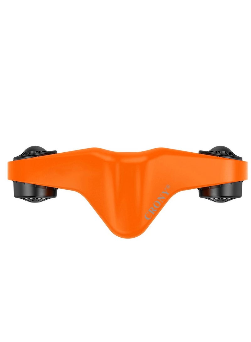 كروني سكوتر تحت الماء، سكوتر بحري بمحركين مع حامل كاميرا الحركة للأطفال/الكبار، سكوتر مائي مقاوم للماء حتى عمق 40 مترًا للغوص والغطس وحمام السباحة والمغامرات البحرية والرياضات المائية وحمام السباحة الغاطس، برتقالي - Image 4