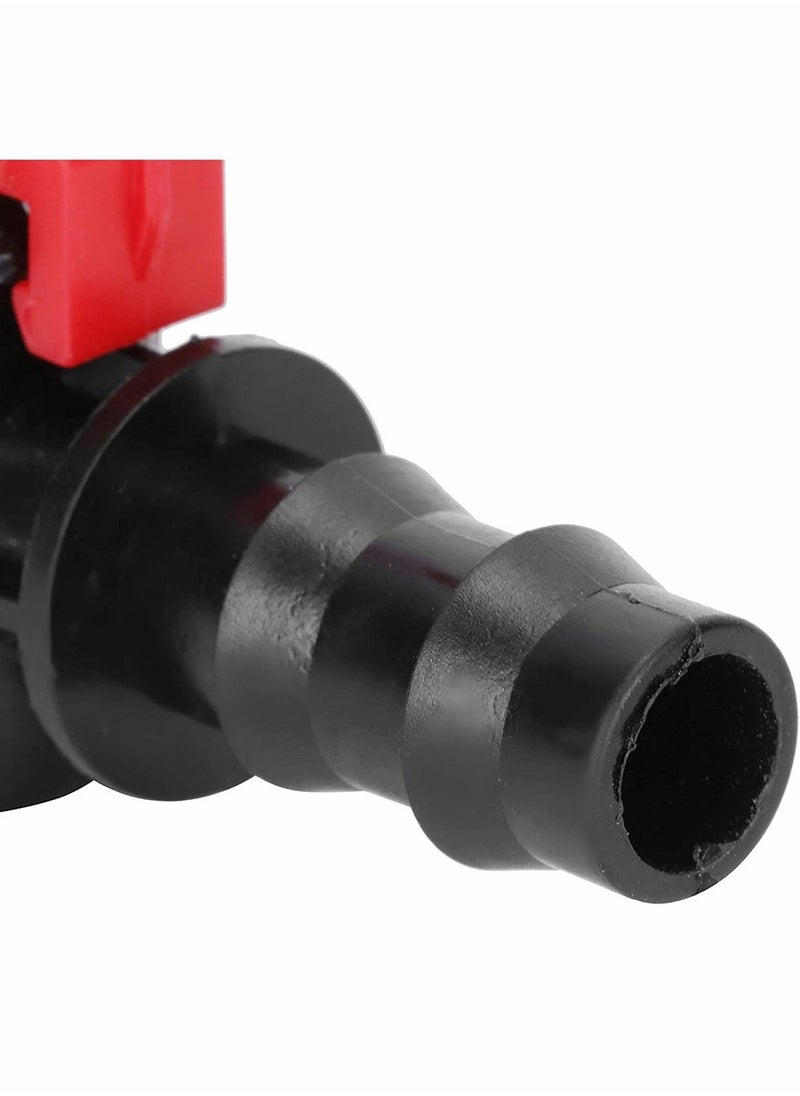 Excefore - 10 Pcs Hose Barb Valve, Gate Valves 3.93 inch 10cm Barbed Ball Valve for 1.9cm 0.74 Inch Tubing for Drip Irrigation Systems - Image 1