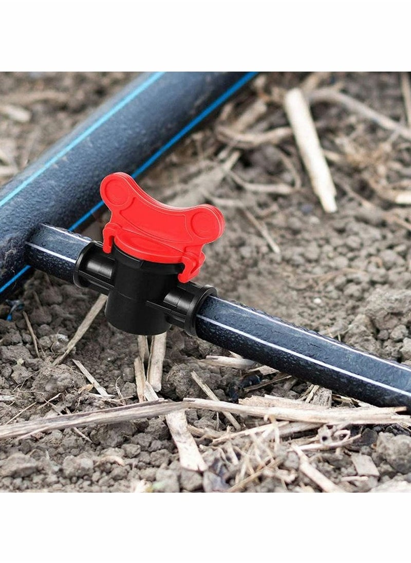 Excefore - 10 Pcs Hose Barb Valve, Gate Valves 3.93 inch 10cm Barbed Ball Valve for 1.9cm 0.74 Inch Tubing for Drip Irrigation Systems - Image 1