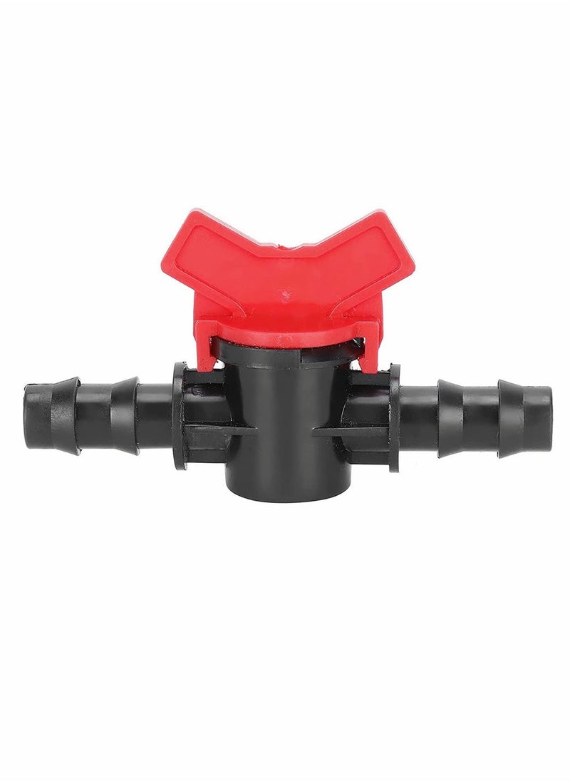 Excefore - 10 Pcs Hose Barb Valve, Gate Valves 3.93 inch 10cm Barbed Ball Valve for 1.9cm 0.74 Inch Tubing for Drip Irrigation Systems - Image 1