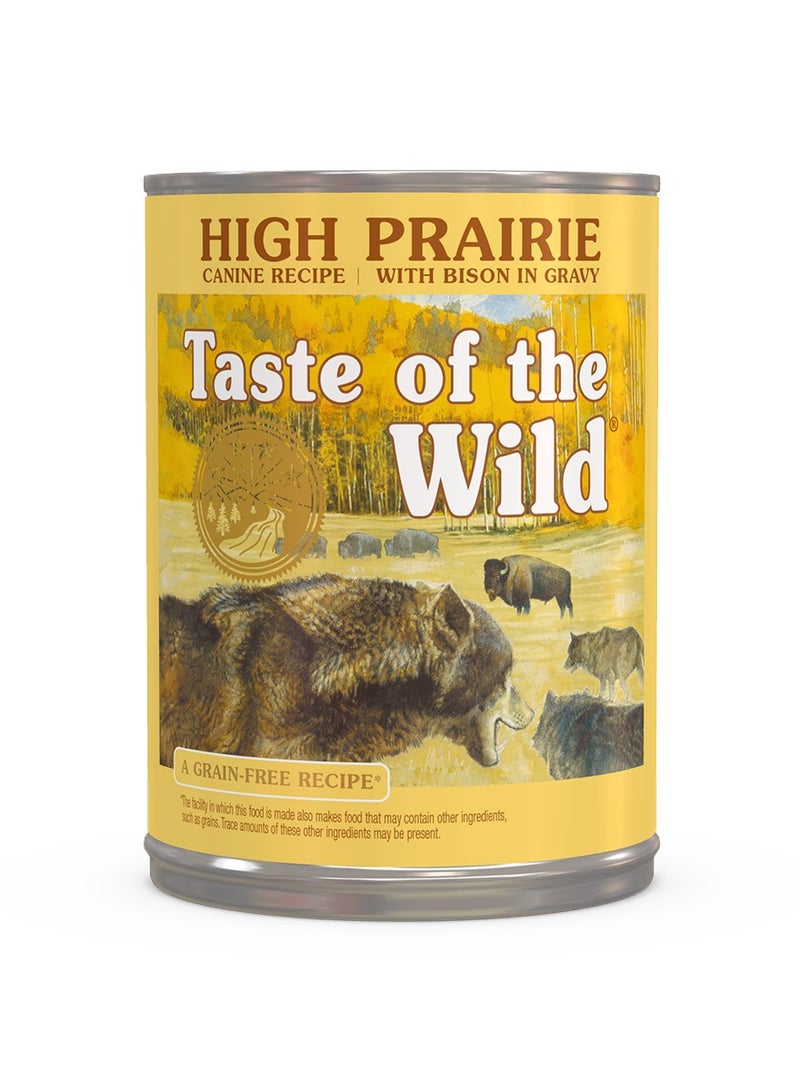Taste of the Wild High Prairie Canine Recipe With Bison In Gravy Wet Dog Food 374g 