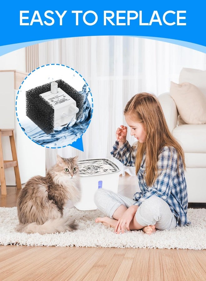 Cunina Foam Filters Replacement Compatible with PetSafe Viva Cat Water Fountain 64oz & 140oz, Pet Drinking Fountain Filter Replacement, Sponge Filter for Cat & Dog 6 Pack - Image 5