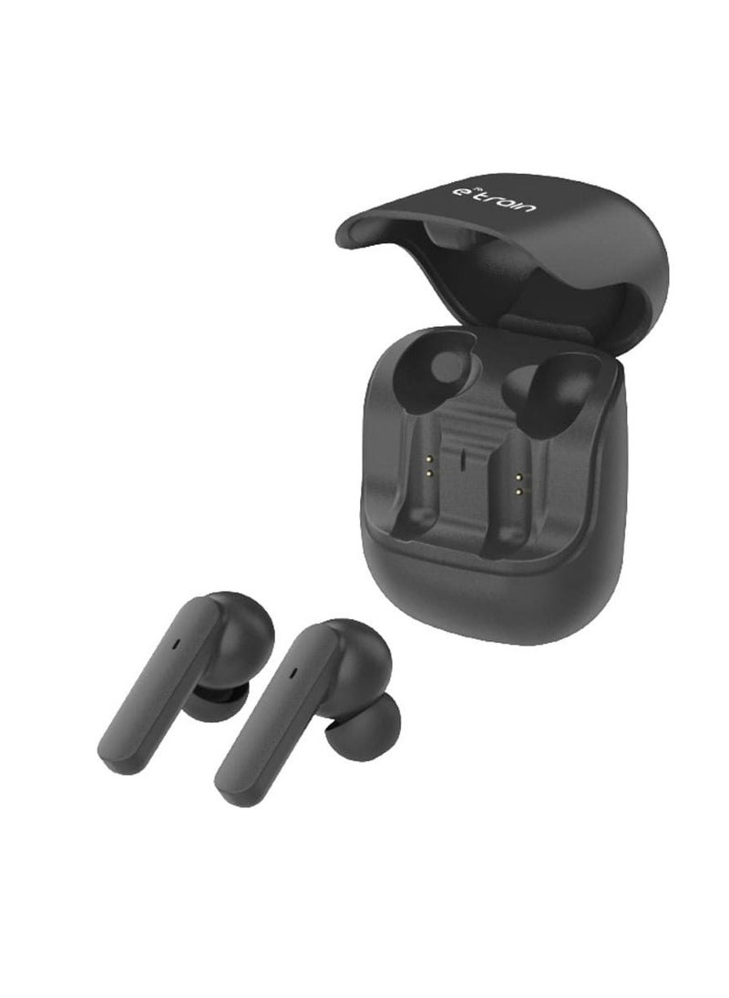 Etrain Etrain (HP611) VIBES Wireless Earbuds With Charging Case - Black  - Image 2