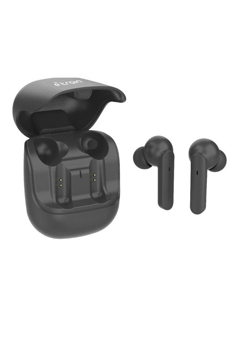Etrain Etrain (HP611) VIBES Wireless Earbuds With Charging Case - Black  - Image 3