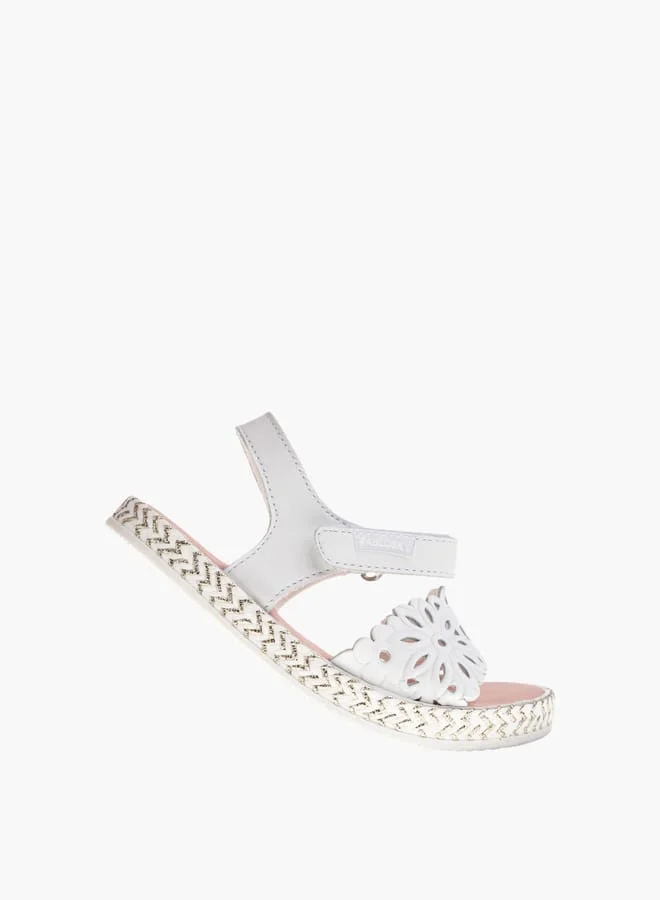 Pablosky Girls Strap Sandals With Hook And Loop Closure