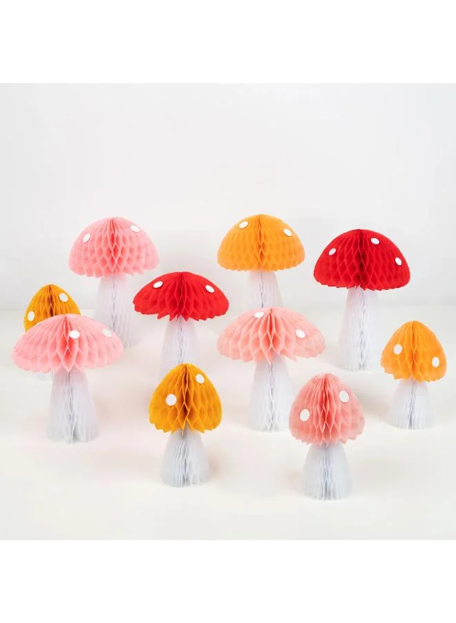 Honeycomb Mushroom Decorations