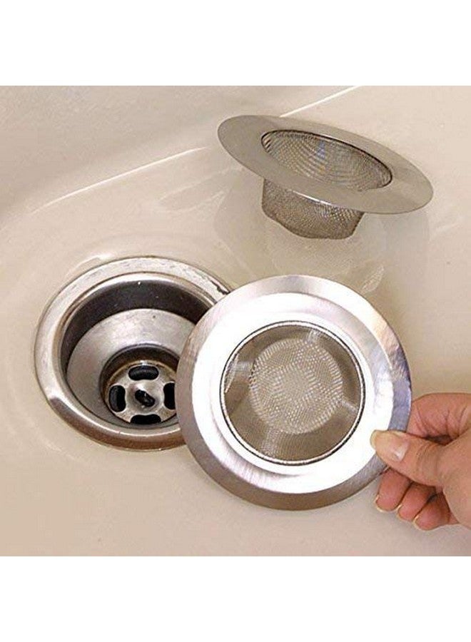 Lukzer 3-Piece Stainless Steel Mesh Sink Strainer Set Essential Drain Protection for Kitchen, Wash Basin, and Bathroom - Image 2