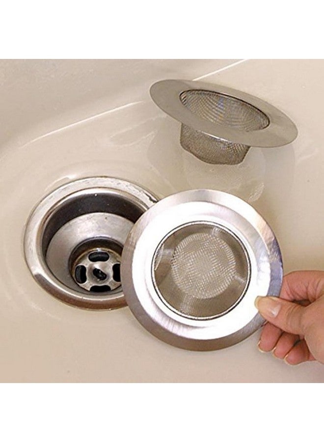 Lukzer 3-Piece Stainless Steel Mesh Sink Strainer Set Essential Drain Protection for Kitchen, Wash Basin, and Bathroom - Image 4