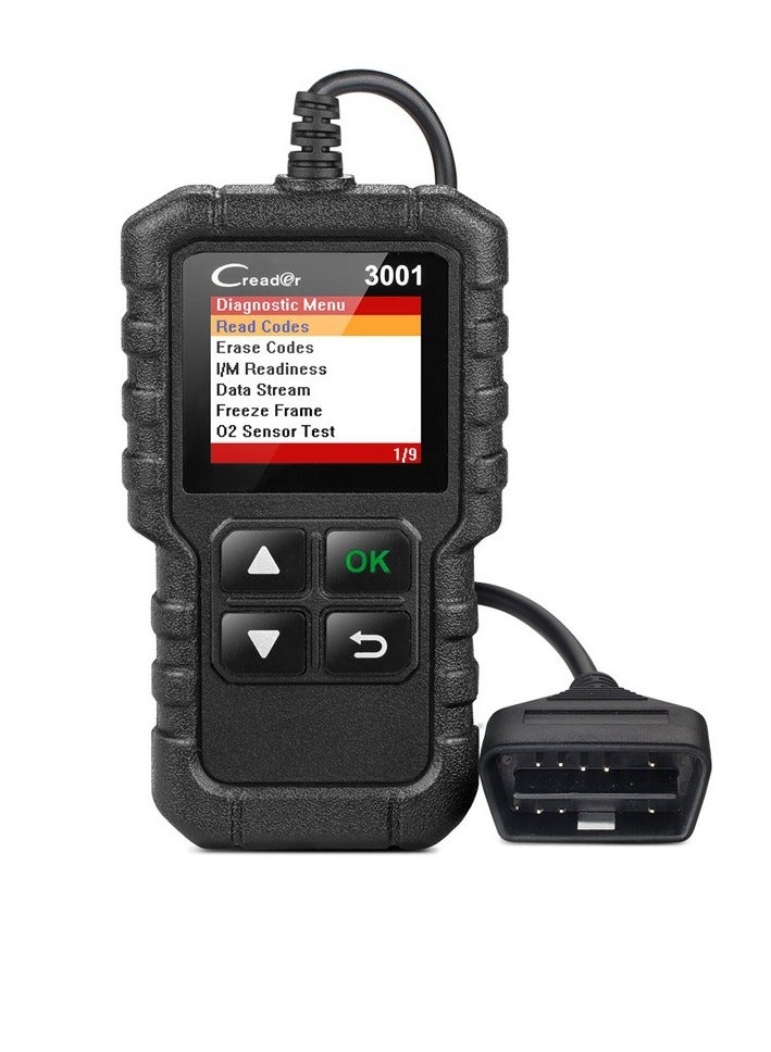 Launch Creader 3001 OBD2 Scanner Automotive Car Diagnostic Check Engine Light O2 Sensor Systems OBD Code Readers Scan Tool for All OBDII Protocol Cars Since 1996 - Image 2