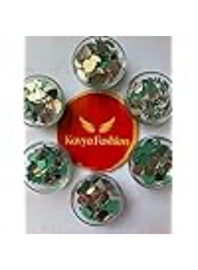 Kavya fashion All New Shape Mirror kit for Jewellery Making,Other Craft Work Like Project & lippan Art, mud Work (14 Shape of Mirror kit-Total-1400 Piece)[Free Fabric Glue Cone] (Combo of 14) - Image 4