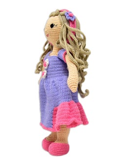 Happy Threads Handmade Crocheted Adorable Katherine Doll (17 inches) – Multicolour | Crochet Toys | Child Safe | for Babies 6 Months & Above | Dolls for Boys/Girls| For Birthday Gift | Decorative Items for Room  - Image 1