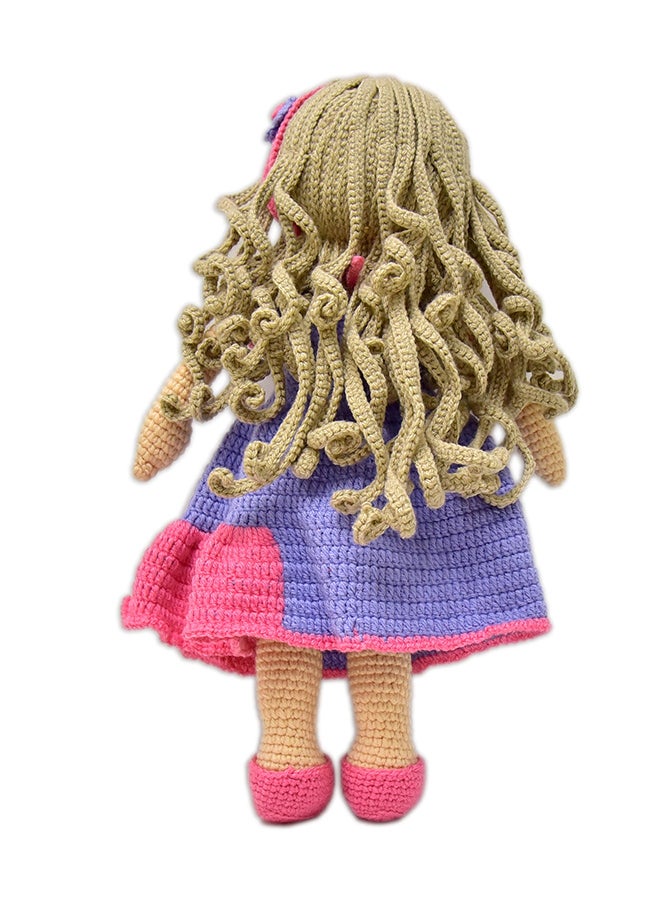 Happy Threads Handmade Crocheted Adorable Katherine Doll (17 inches) – Multicolour | Crochet Toys | Child Safe | for Babies 6 Months & Above | Dolls for Boys/Girls| For Birthday Gift | Decorative Items for Room - Image 2