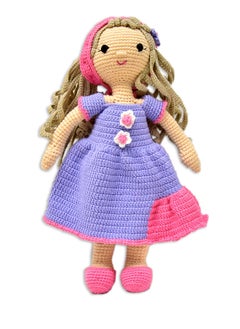 Happy Threads Handmade Crocheted Adorable Katherine Doll (17 inches) – Multicolour | Crochet Toys | Child Safe | for Babies 6 Months & Above | Dolls for Boys/Girls| For Birthday Gift | Decorative Items for Room  - Image 4