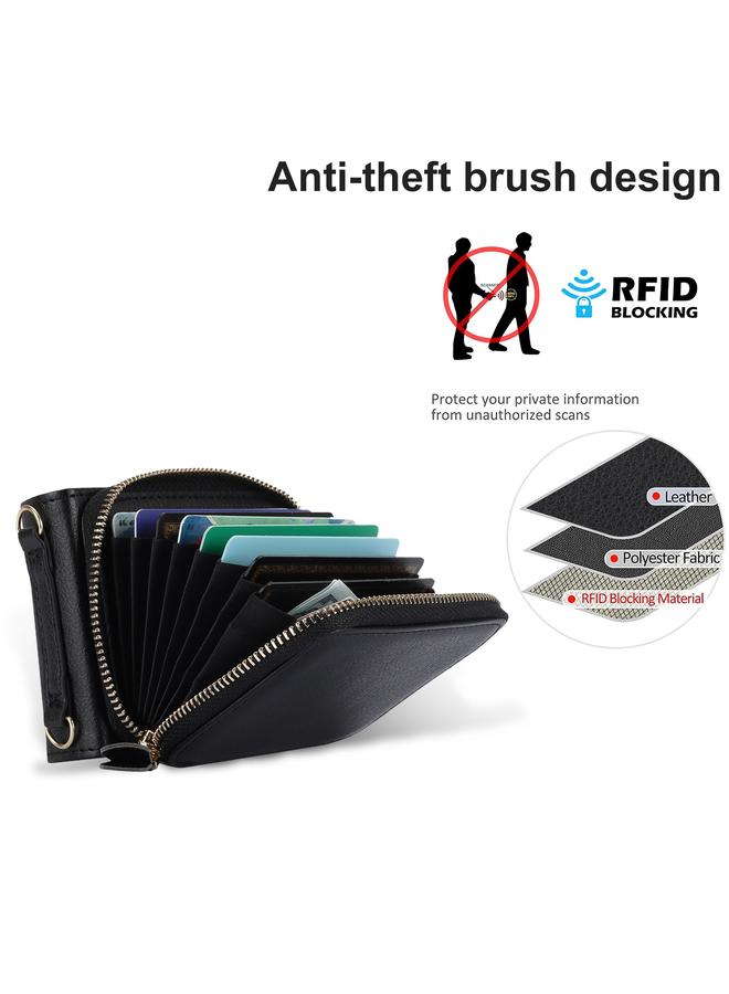 اس-توب جراب لهاتف Samsung Galaxy Z Flip5 مزود بحبل طويل وقصير وسحاب وفتحة للبطاقات، جراب هاتف قابل للطي - Image 5