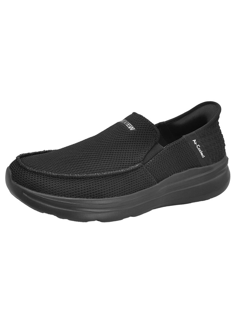 Sky View Men's Slip-ins Smooth Step Hands Free Shoes Flats Comfortable And Light-Weight Slip On Walking Shoes For Men - Image 2