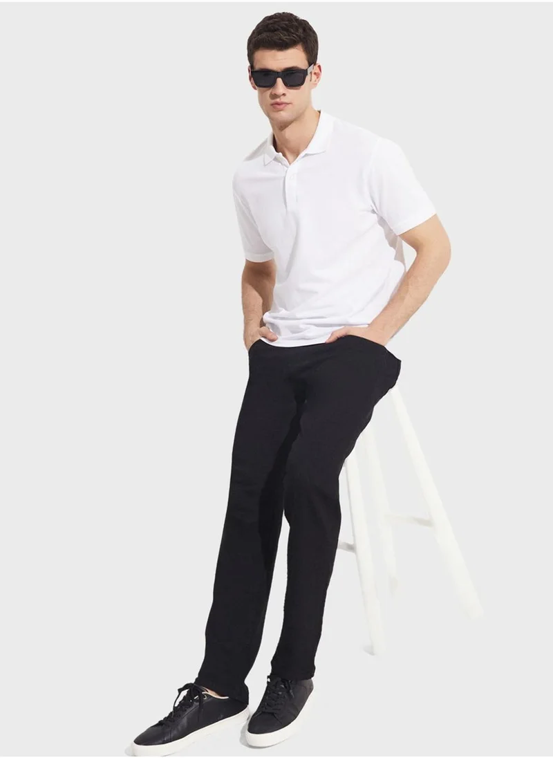 جون Essential Straight Fit Trousers