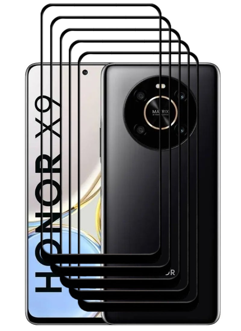 ACLIX 5 Pieces Antistatic ESD Dustproof Premium Quality High Definition Tempered Glass Screen Protector Designed For Honor X9 - Image 1