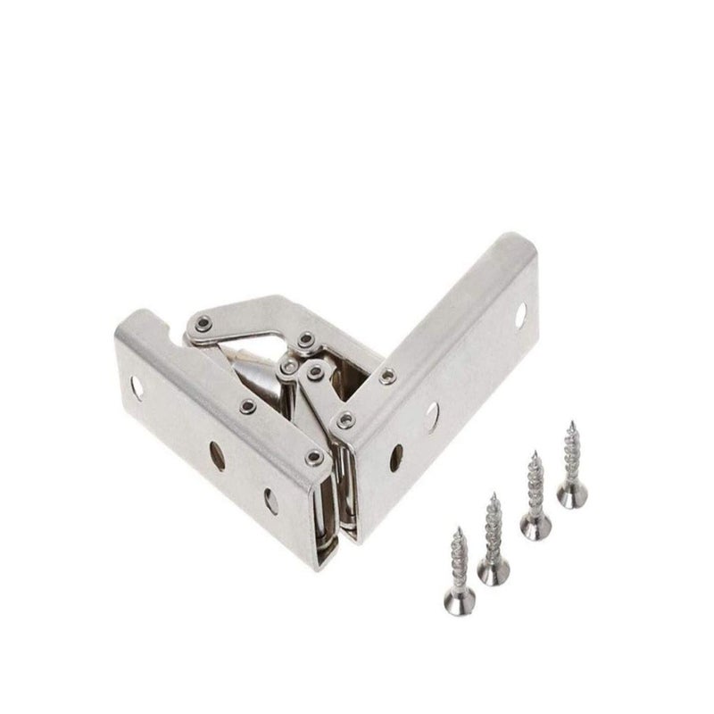 SOLARAE 2 Packs of 90 Degree Angle Bracket Support Foldable Display Stand Bracket Folding Door Shelf Hinge Hidden Bracket Table Frame Furniture Accessories - Image 2