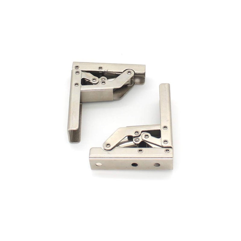 SOLARAE 2 Packs of 90 Degree Angle Bracket Support Foldable Display Stand Bracket Folding Door Shelf Hinge Hidden Bracket Table Frame Furniture Accessories - Image 1