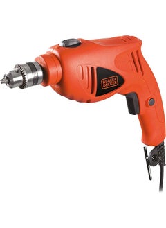 BLACK+DECKER Hammer Drill 480W 10Mm Single Speed Dual Function Drilling And Hammering Compact Easy Use For Wood Steel Easy Storage Orange Black Hd4810 B5  - Image 1