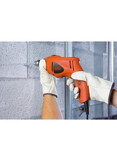 BLACK+DECKER Hammer Drill 480W 10Mm Single Speed Dual Function Drilling And Hammering Compact Easy Use For Wood Steel Easy Storage Orange Black Hd4810 B5  - Image 4