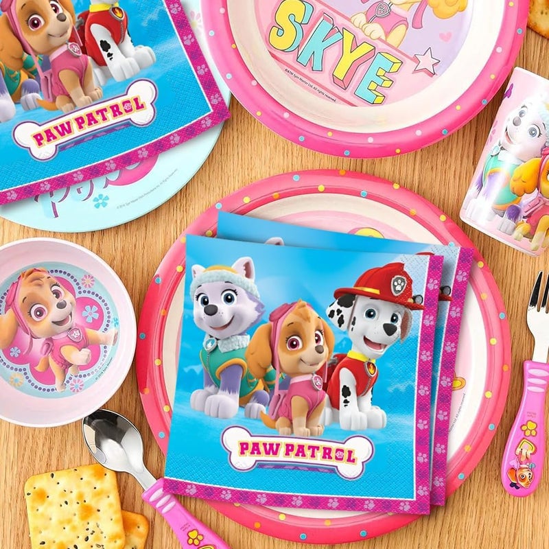 Unique Multicolor Paw Patrol Girl Luncheon Napkins 16 Count  Premium Quality Paper Eyecatching Durable  Absorbent  Perfect For Themed Celebrations - Image 3