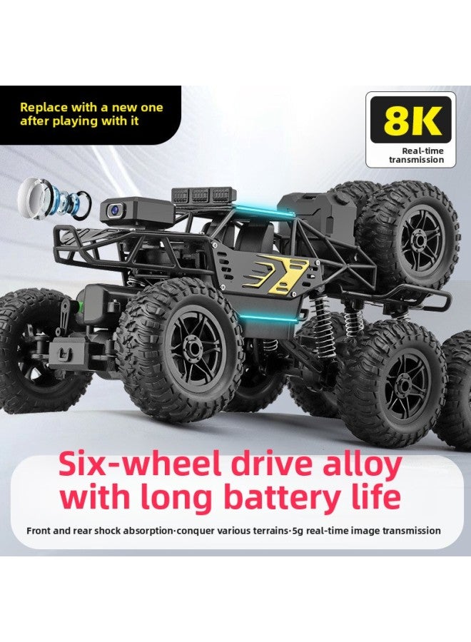 Oversized Remote Control Car Drifting Off-road Vehicle Four-wheel Drive Climbing Big Bike High-speed Racing Charging Toy Boy Car-Color:Extra Large Six-wheel Four-wheel Drive Climbing Car [alloy Version] High-end Red-Scale:Collect And Follow Priority Delivery - Image 4
