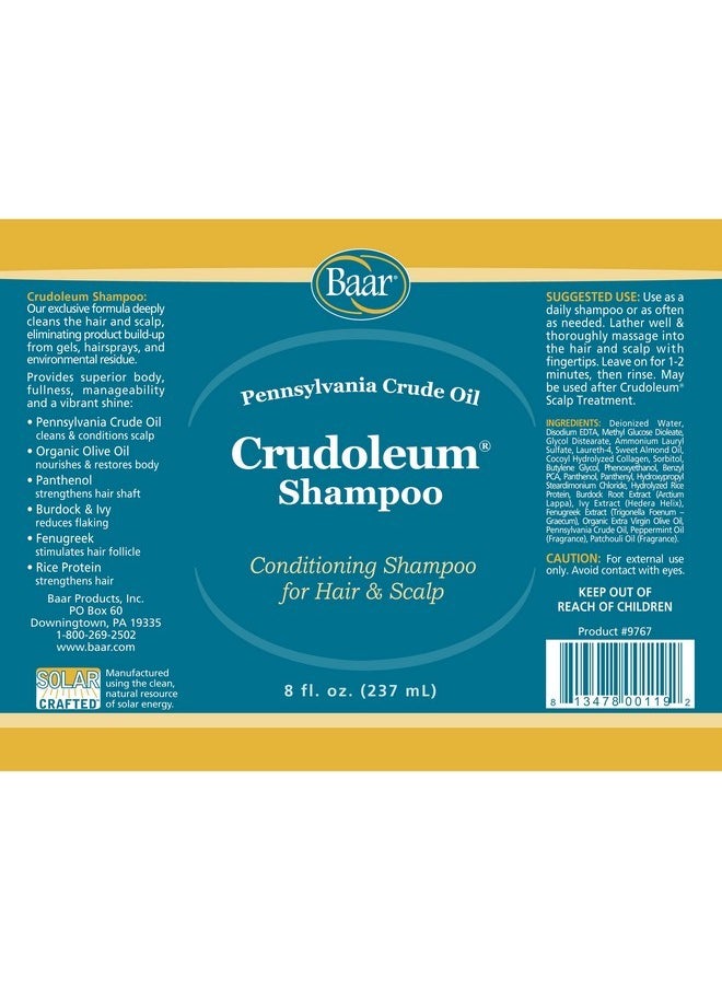 baar Baar Crudoleum Shampoo, 3-in-1 Pennsylvania Crude Oil Shampoo, 8 Oz.  - Image 4